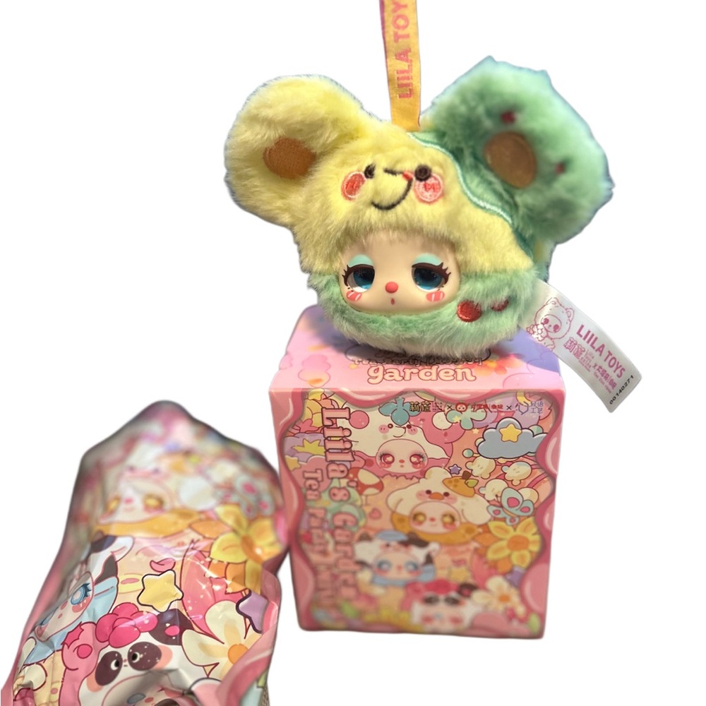 Liila’s Garden Tea Party Mini (Confirmed Green Plum Mouse) Plush Key/Bag Charm